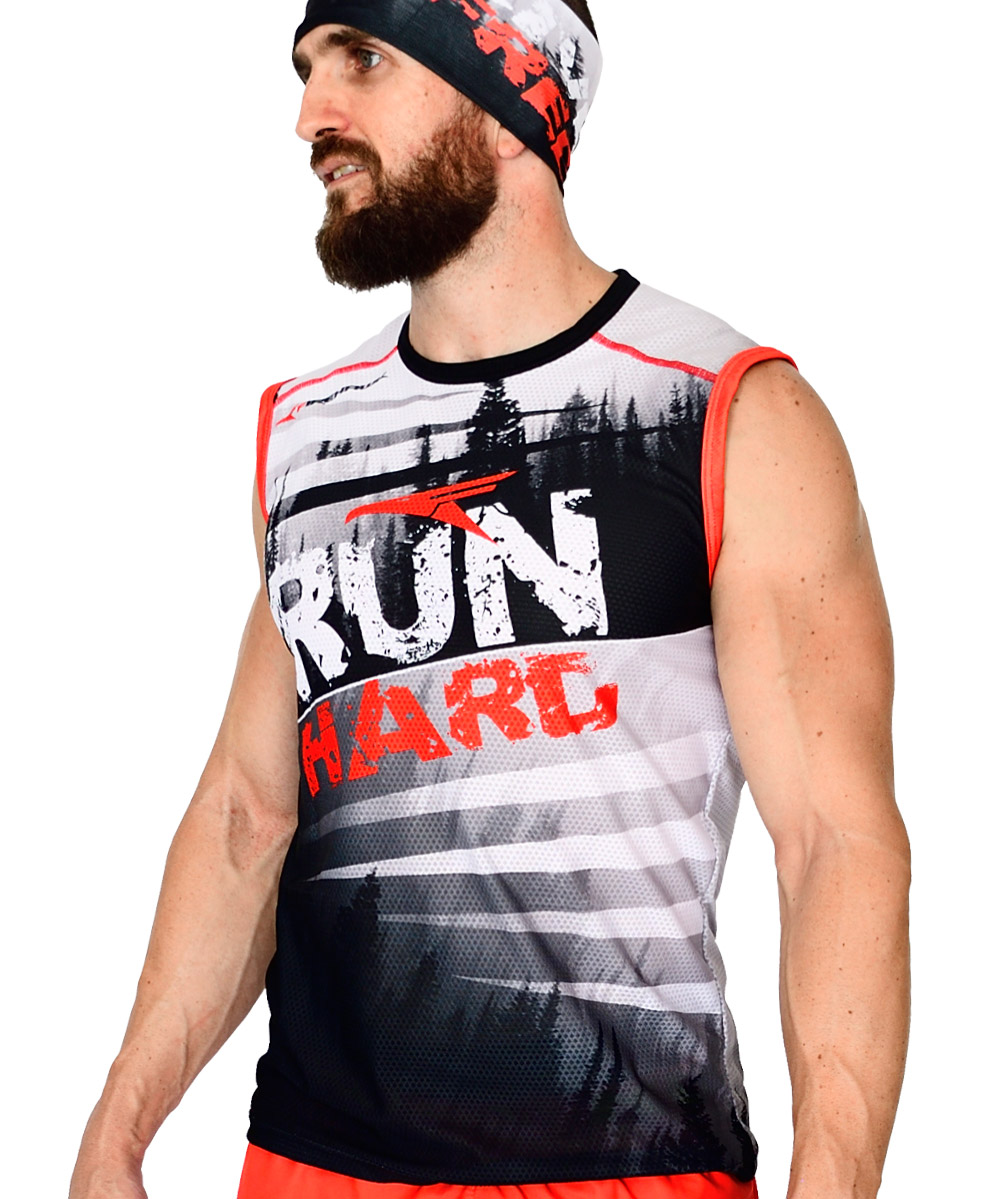 CAMISETA SIN MANGAS TRAIL RUNNING MODELO RUN HARD