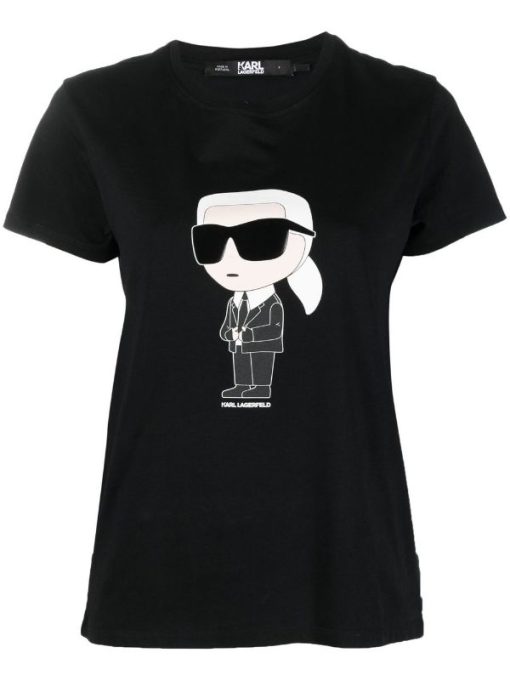 T-shirt Paillettes Karl Lagerfeld – Noir Et Blanc, Taille S, Neuf Avec étiquettes